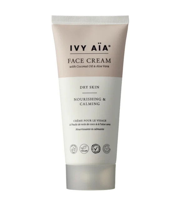 Face Cream for Dry Skin w. Coconut & Aloe Vera