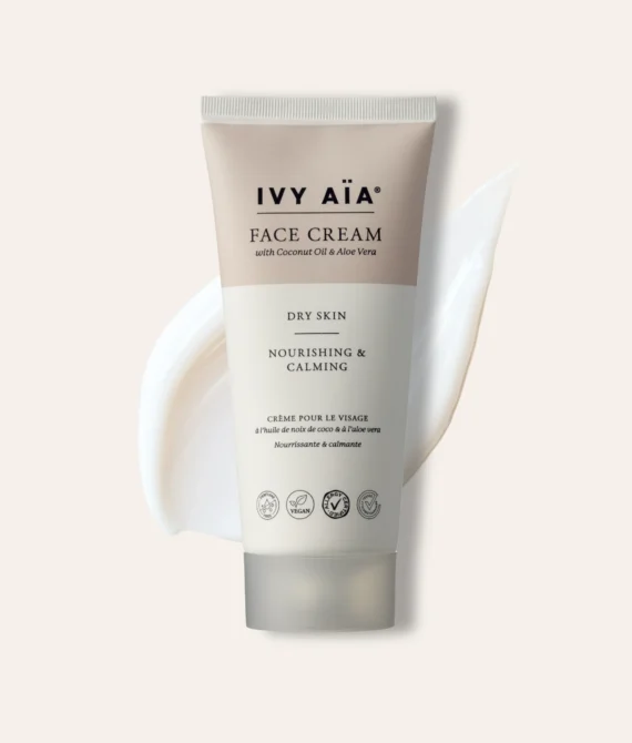 Face Cream for Dry Skin w. Coconut & Aloe Vera