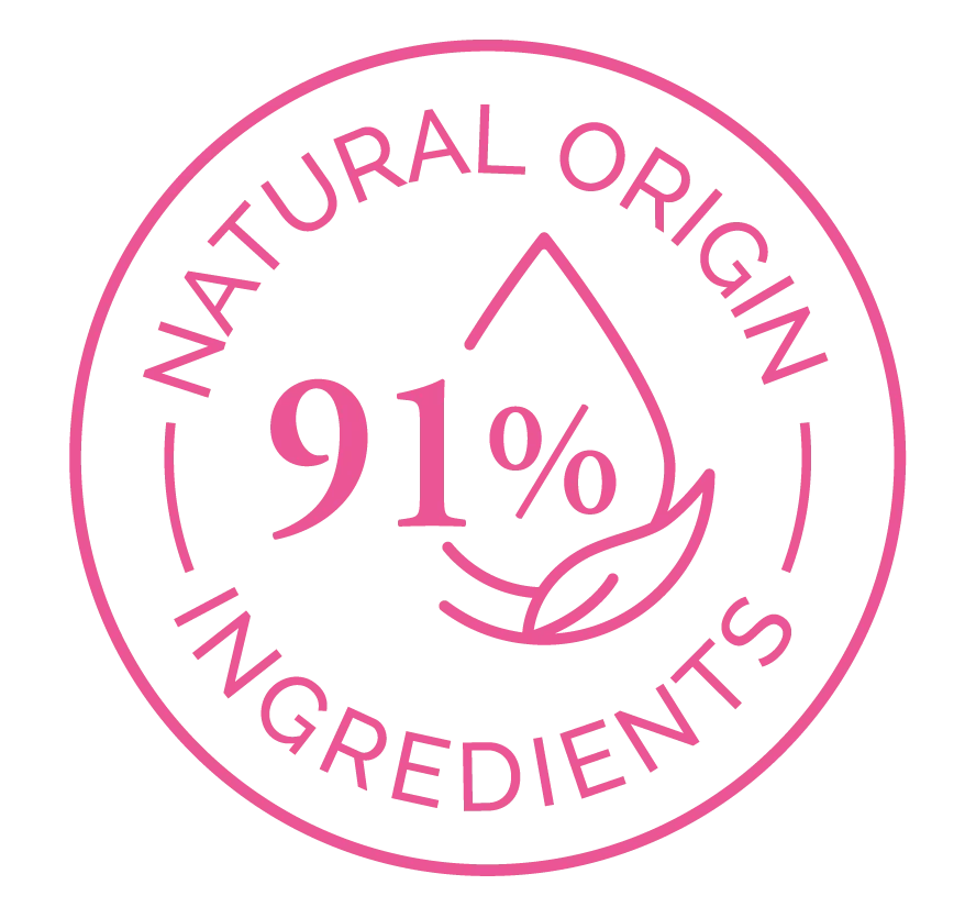 91% natural origin ingredients (BLOSSOM)